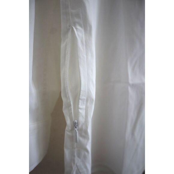 Athleta 882549-01 Women's Sz L White Oversized L/S Button-Up Poplin Top Blouse - Picture 8 of 13